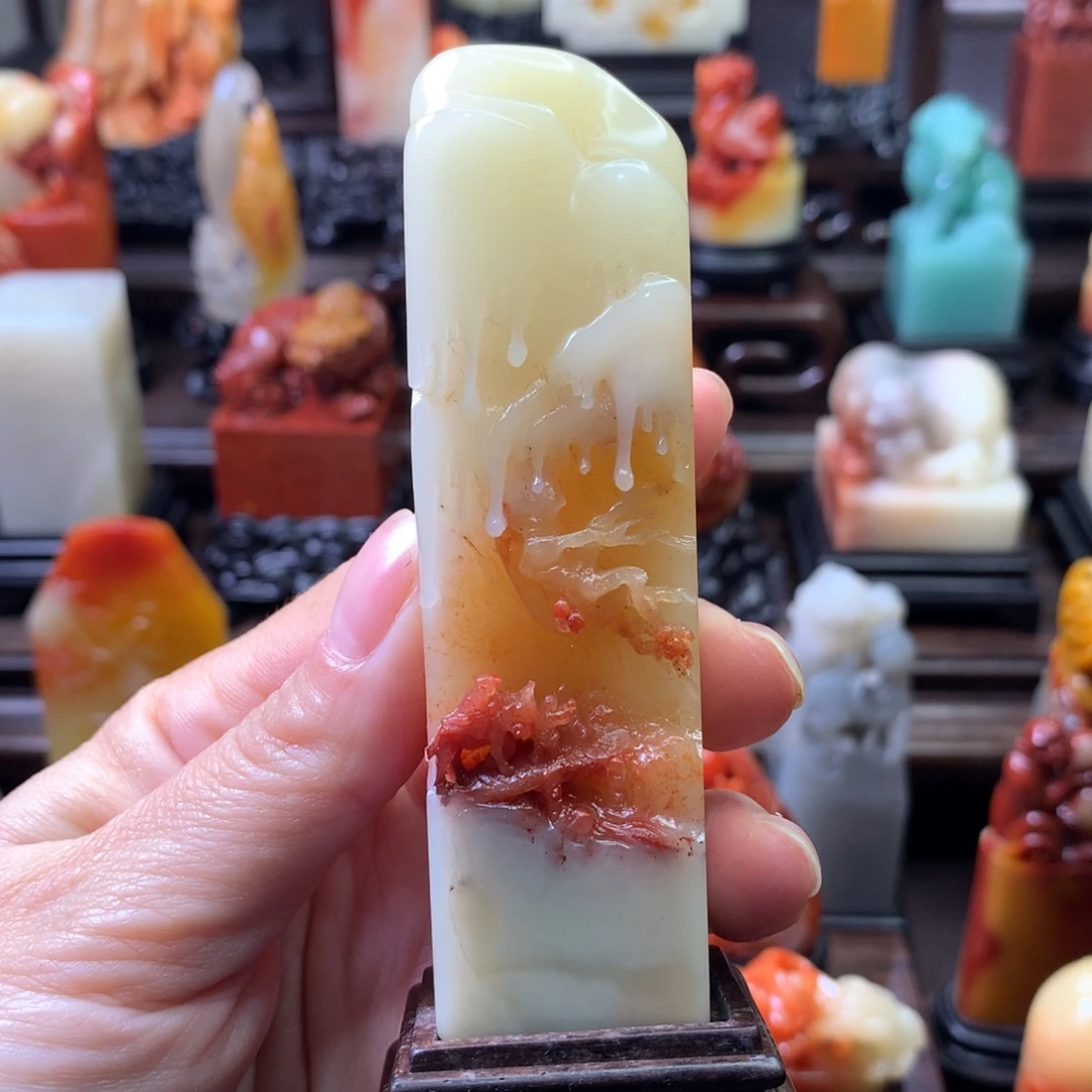 寿山石印石寿山石芙蓉