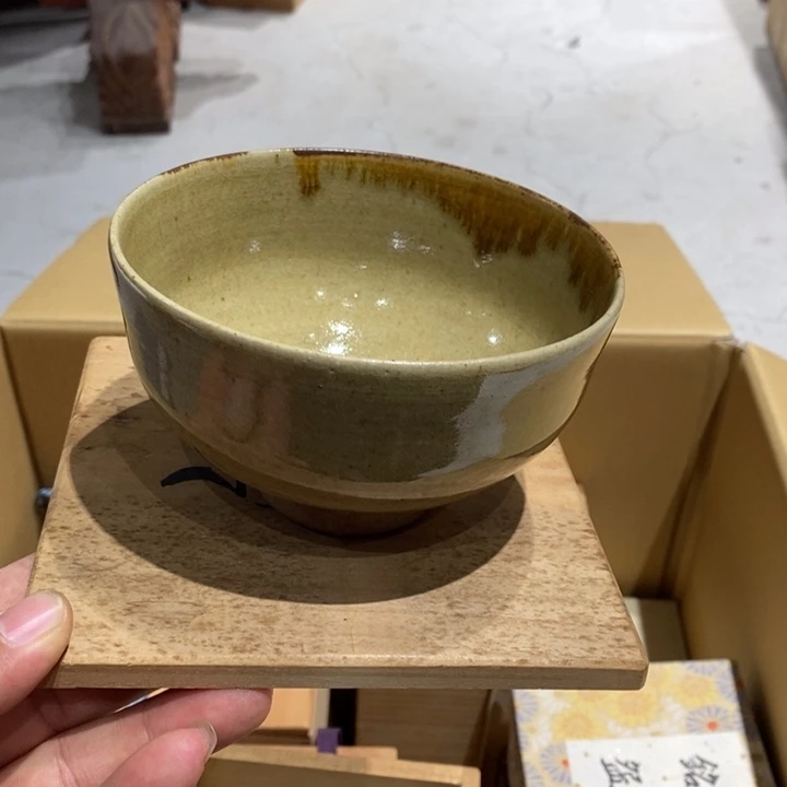日本淘器抹茶碗大漏
