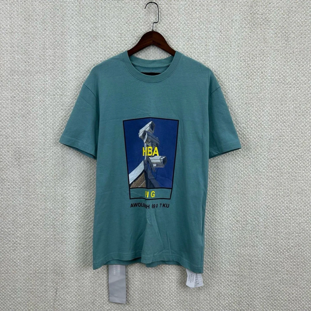 99新 YSL/圣罗兰 Hood By Air 蓝色摄像头短袖ys000479