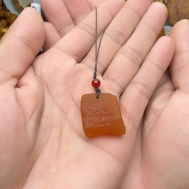 蜜蜡未镶嵌裸石天然蜜蜡手机吊坠