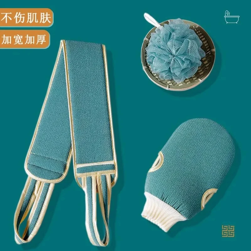 【搓泥不费力】搓澡加厚成人洗澡巾长条搓泥男女不求人后背搓澡