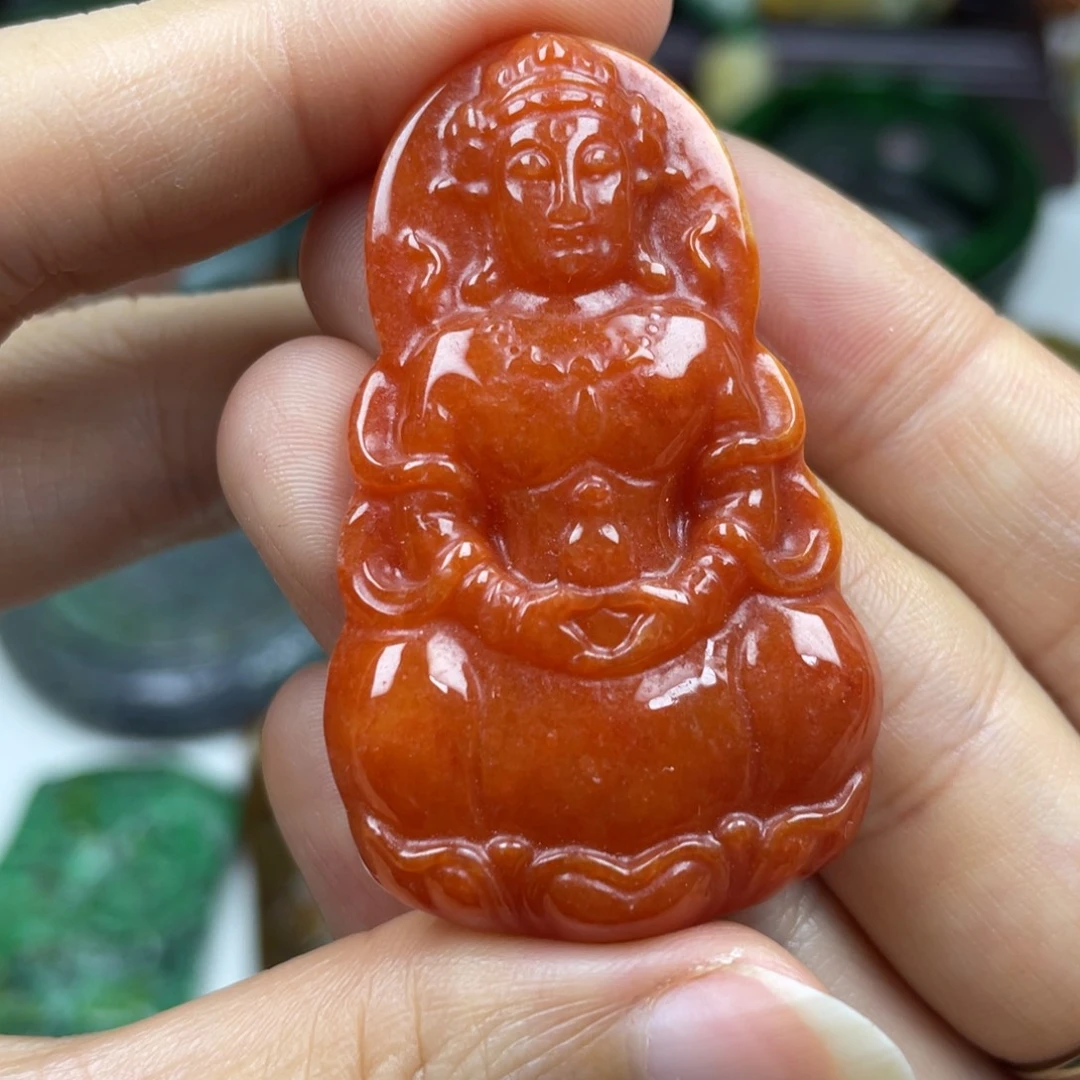 翡翠未镶嵌颈饰牌子