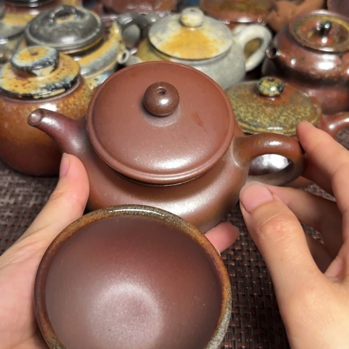 茶杯紫砂君德鸡心