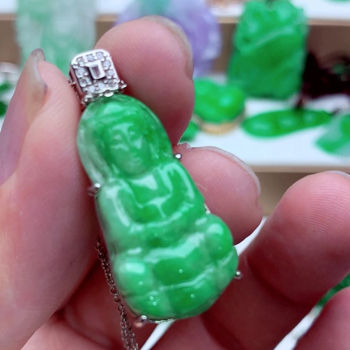 翡翠未镶嵌吊坠(不含链)