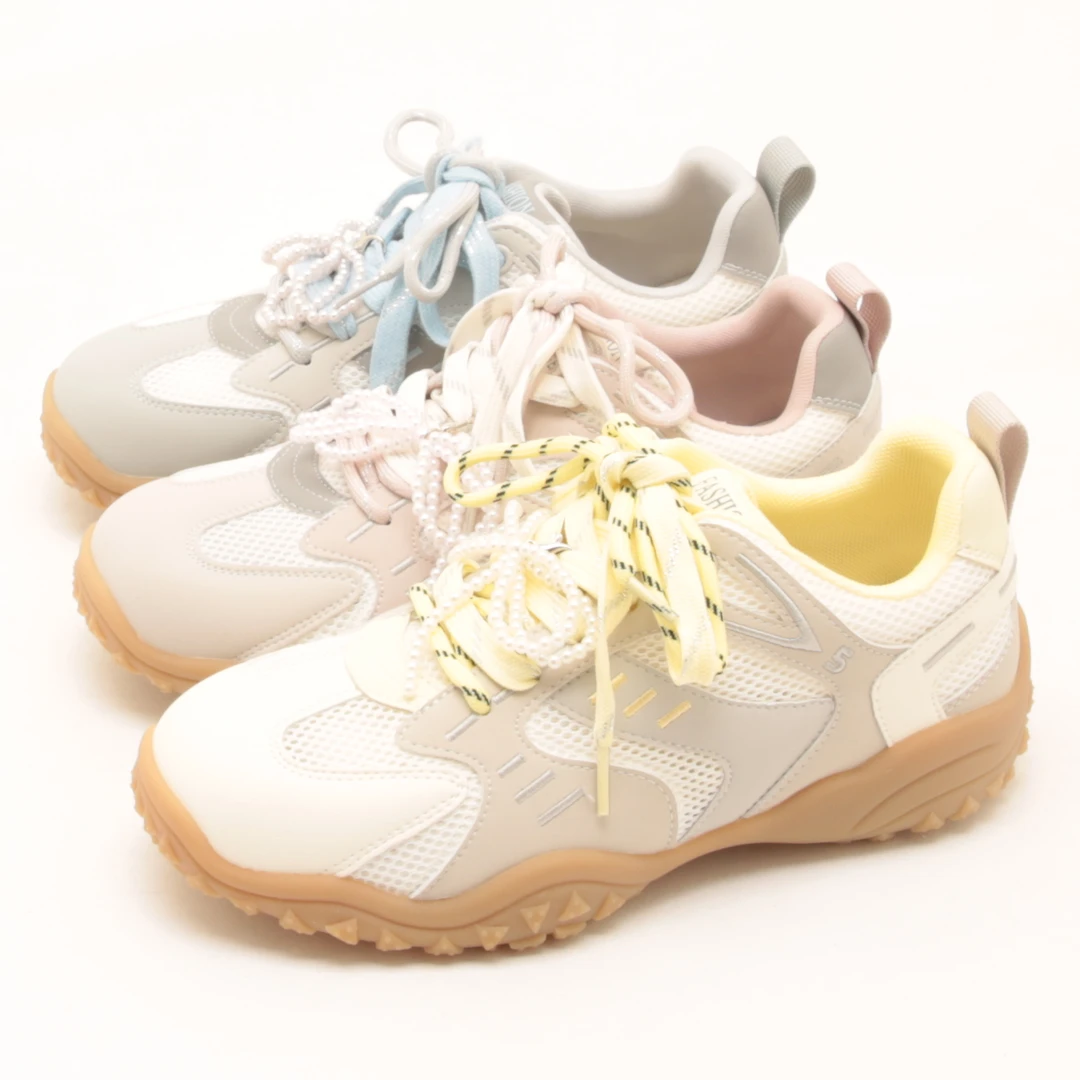 6692春夏新款真皮芭蕾风德训鞋女网面透气防滑复古运动休闲阿甘鞋