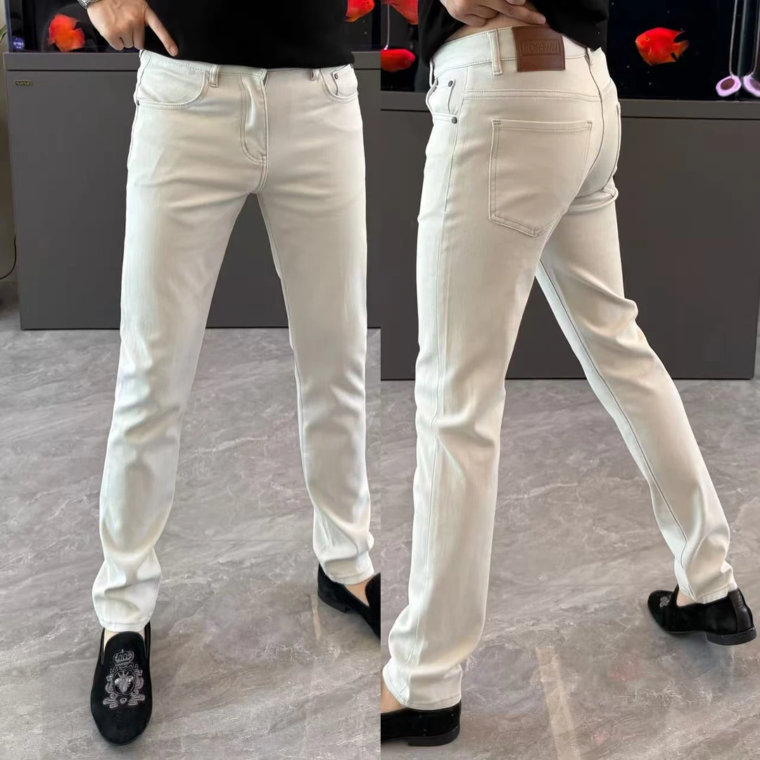 男士牛仔裤净版百搭小直筒裤休闲薄款夏季男裤潮流长裤男修身显瘦