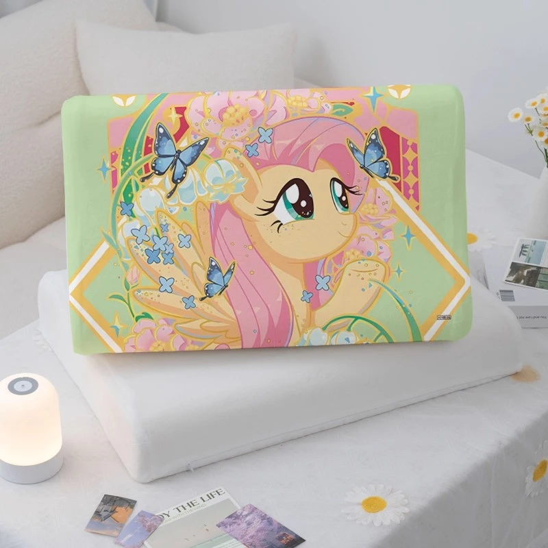 小马宝莉牛奶绒家用乳胶枕套40*60儿童30*50乳胶枕四季通用可拆洗