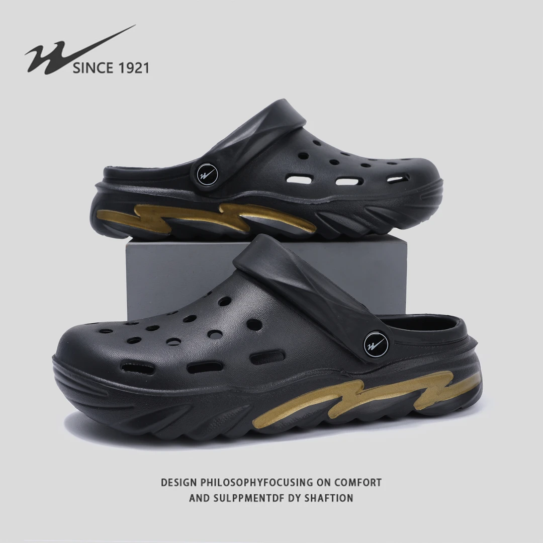 双星八特洞洞鞋男士新款2025爆款夏季包头凉鞋外穿踩屎感防滑防臭