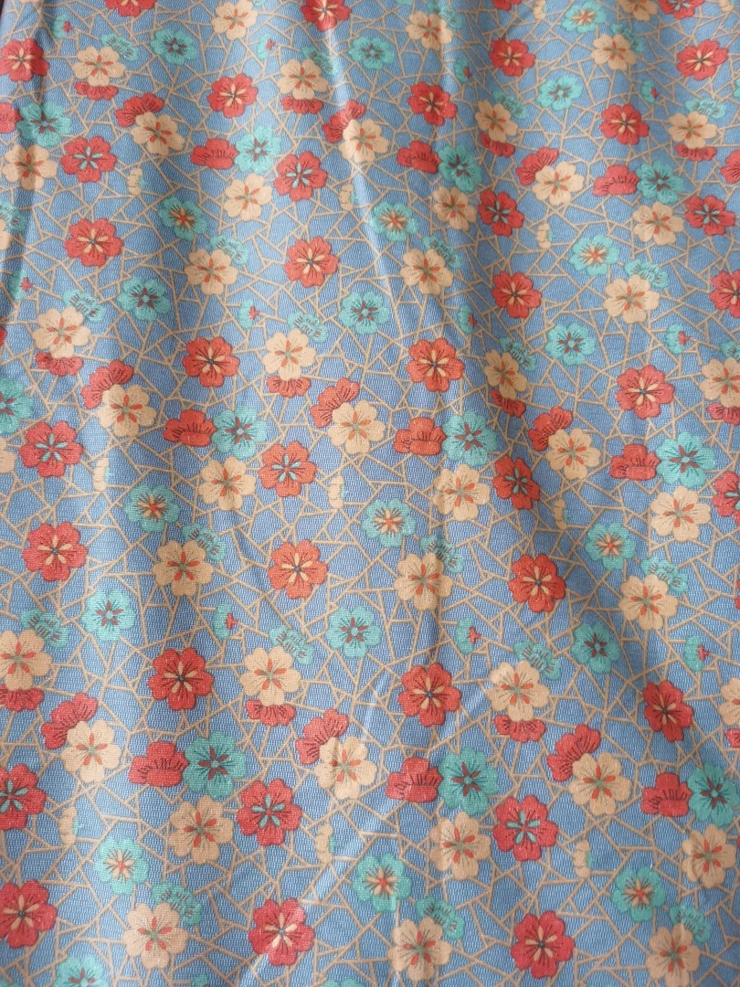 红色小花AB版单人被套160X200