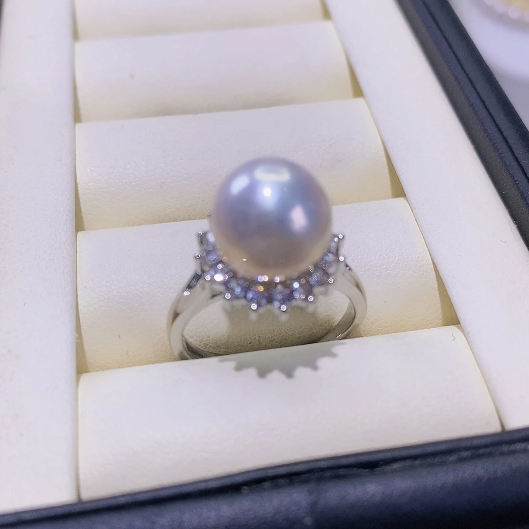 淡水珍珠戒指合金
