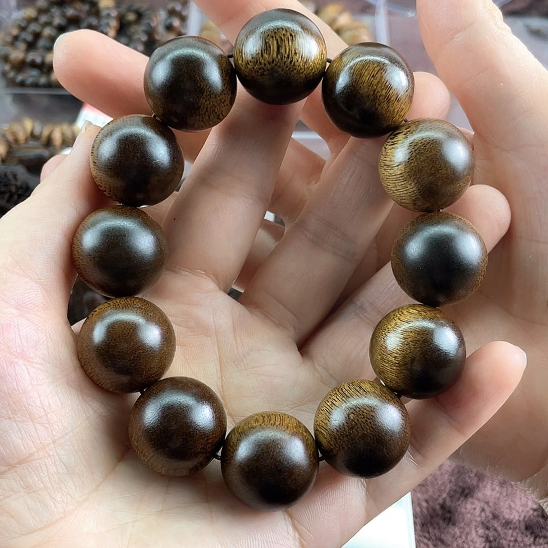 沉香手串云**轻越南芽庄白棋