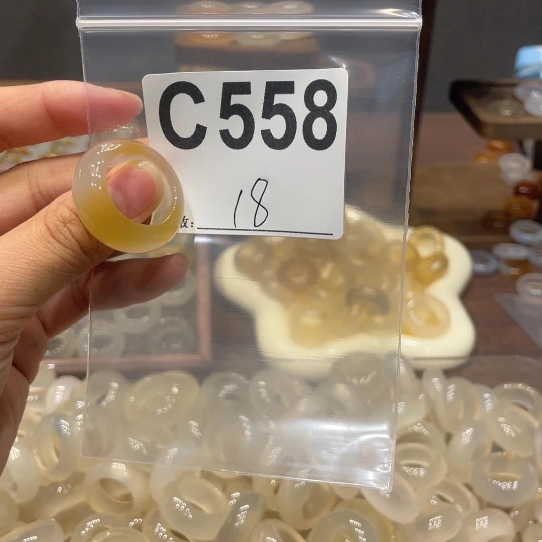 玛瑙/玉髓未镶嵌戒指558