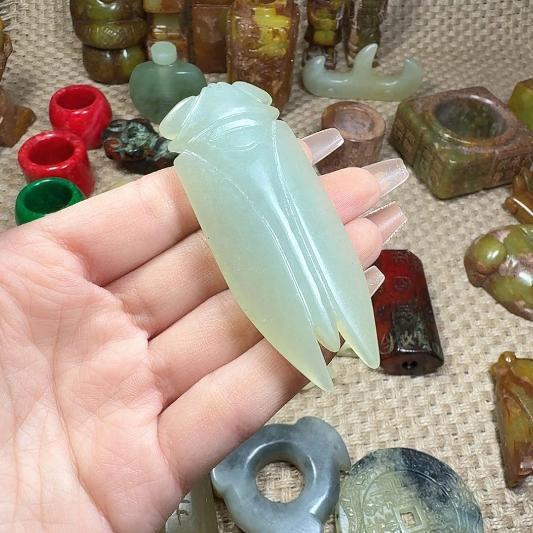白玉菩提吊坠挂件