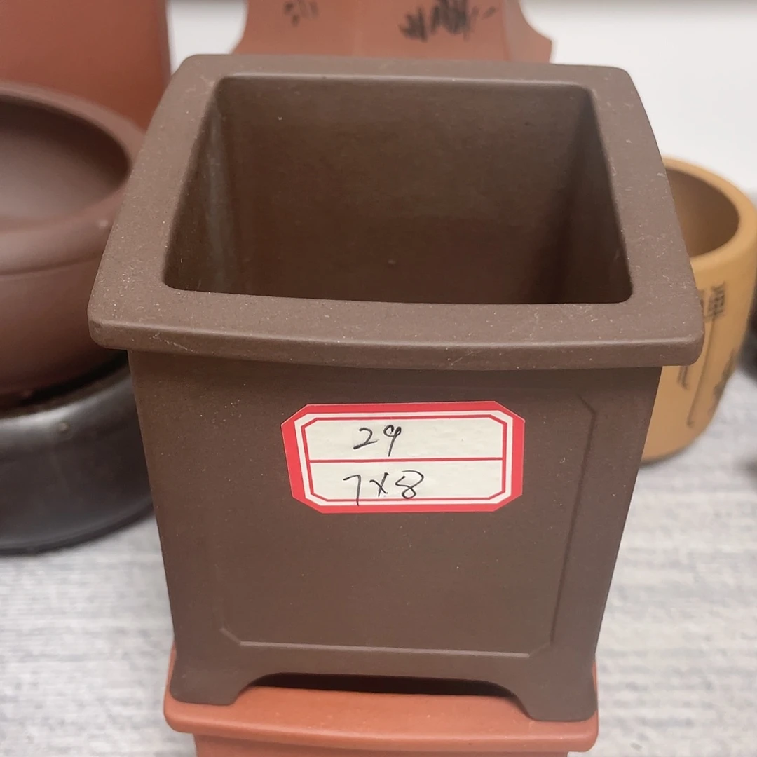 紫砂花盆宜兴精品紫砂7-8