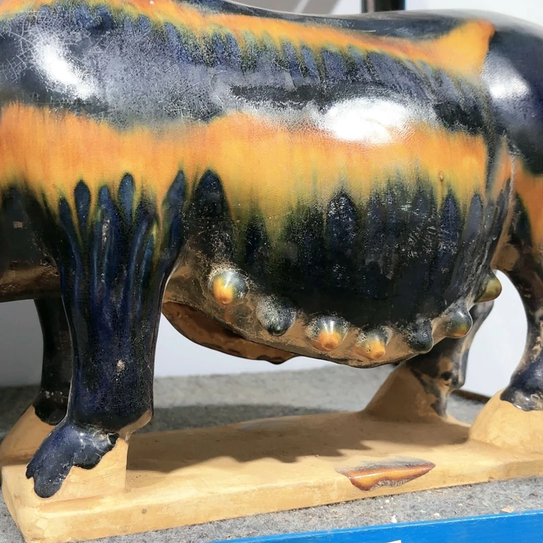 瓦当摆件摆件茶的茶桌陶瓷气**对