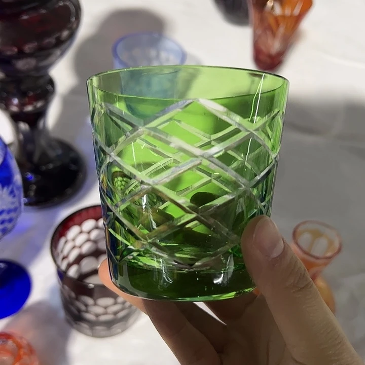 手柄款水晶玻璃微瑕一个