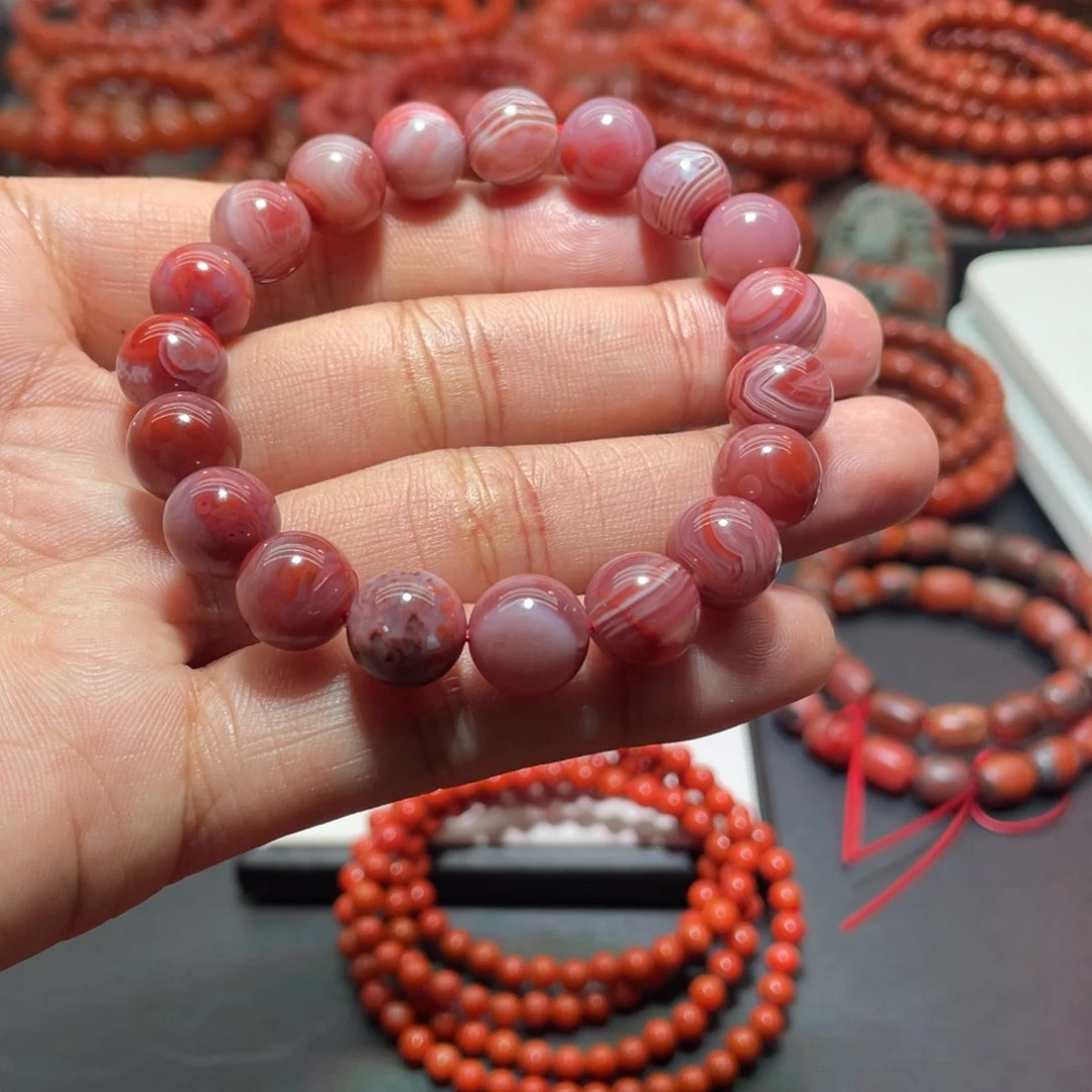 南红玛瑙手链未镶嵌