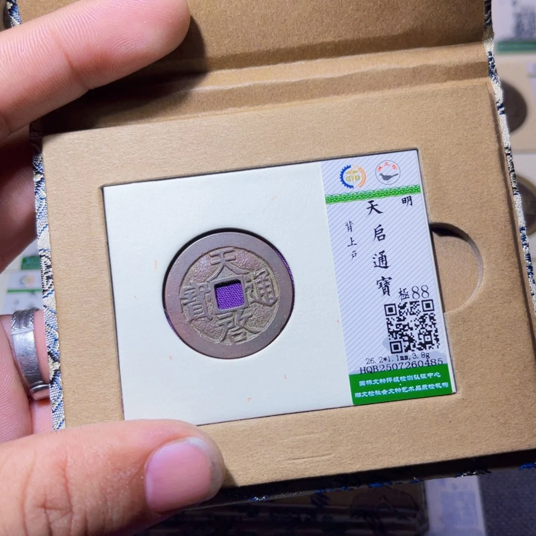 铜沐源臻品天启通宝0485