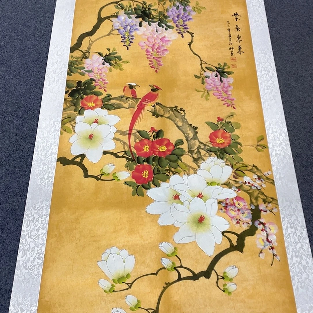 国画作品小姐姐放漏…