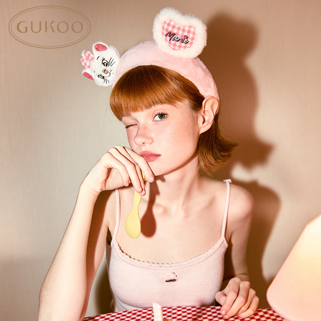 【Gukoo果壳】迪士尼玛丽猫联名甜美毛绒发箍联名款可爱头箍发饰