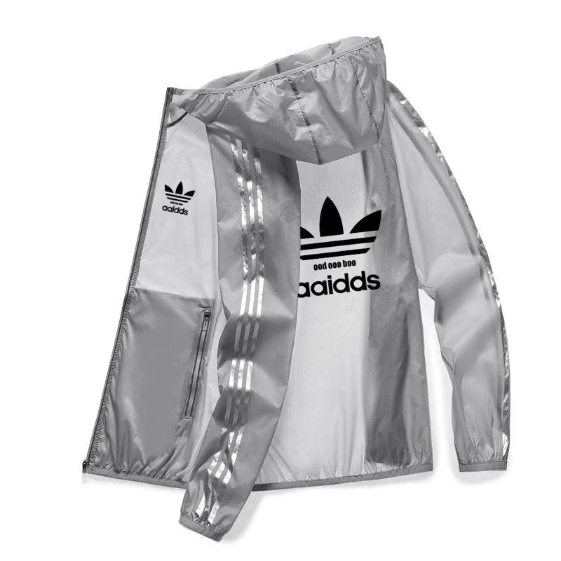 阿迪精选三叶草夏季2025新款防晒衣男户外皮肤衣防紫外线防晒服潮