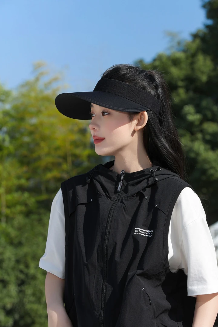 2025新款女士空顶大帽檐遮阳帽