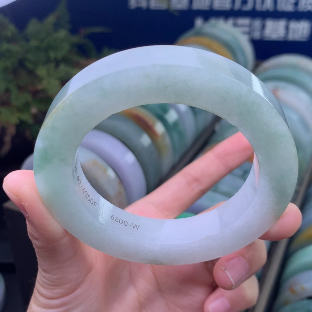 定制翡翠未镶嵌手镯定制不退不换