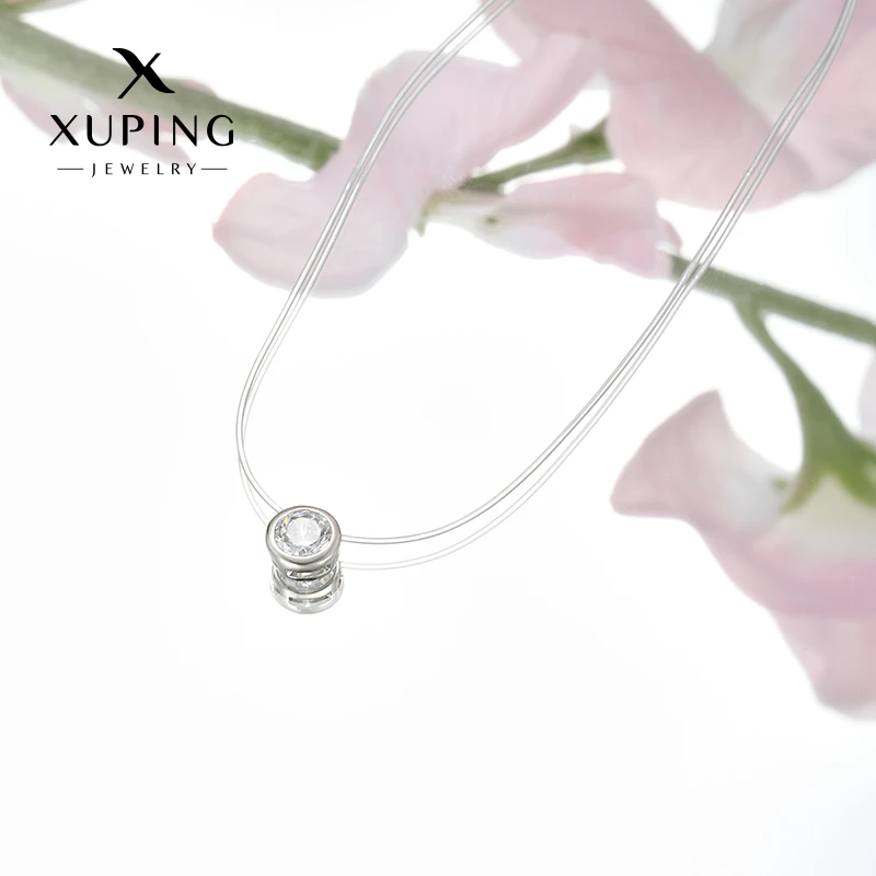 XUPING/旭平首饰 合金亚克力项链 流光风 人鱼泪GDD X001113856