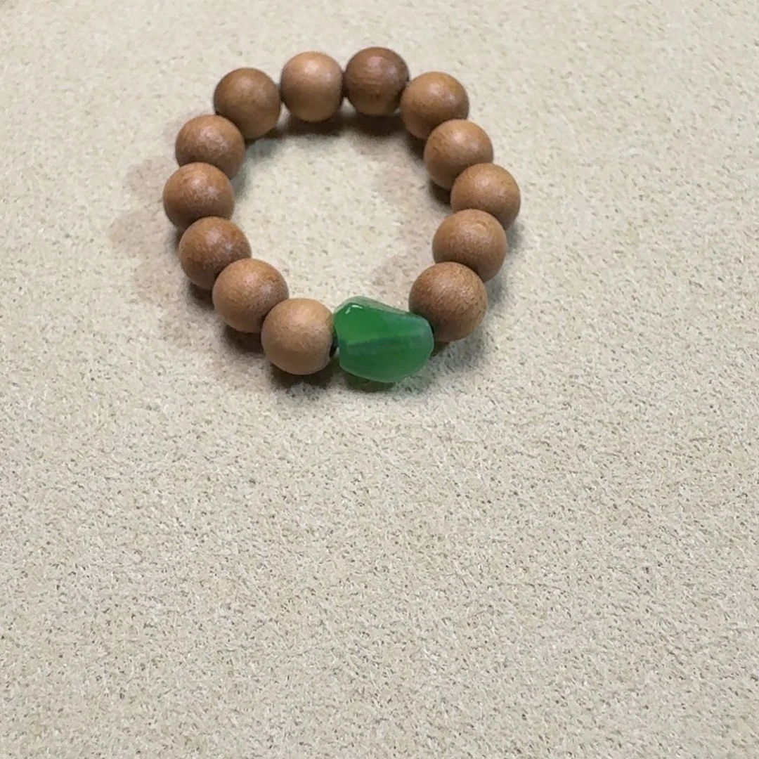 檀香木无事牌老山檀戒指