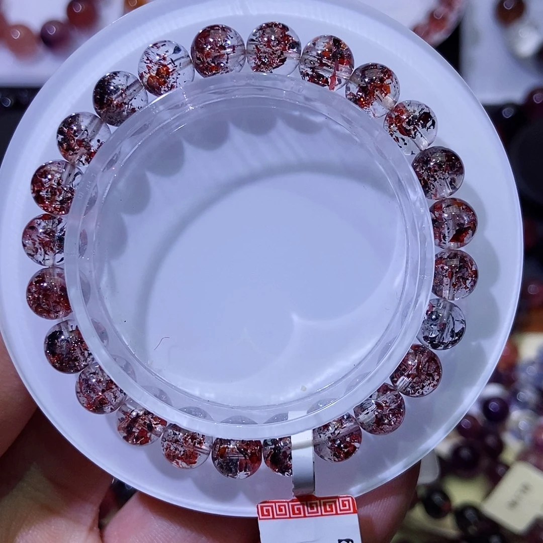 水晶手串未镶嵌金草莓7.8