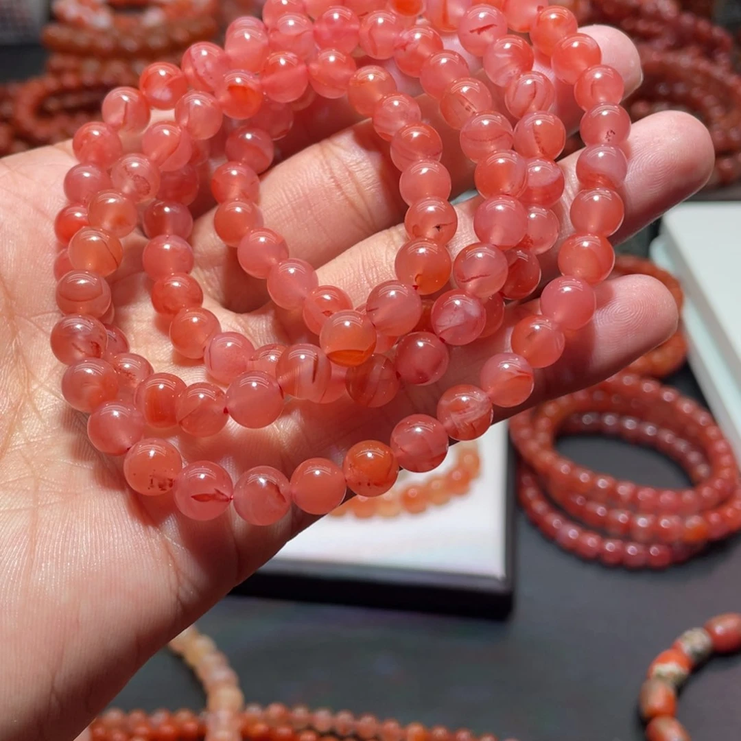 南红玛瑙手链未镶嵌