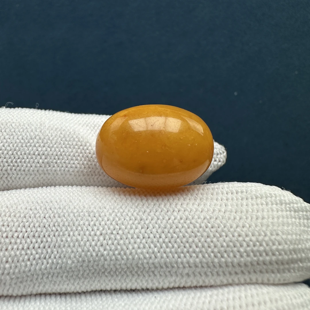 A7757天然原矿蜜蜡  枣珠 15*20.5mm支持复检假一罚十