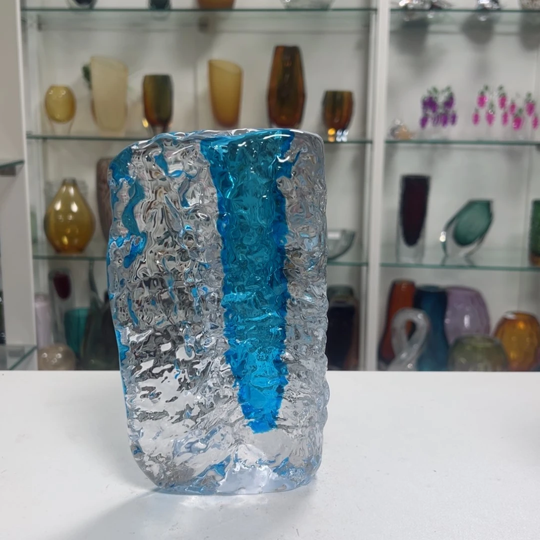 幻彩琉璃花瓶花器纯手工制品高度21