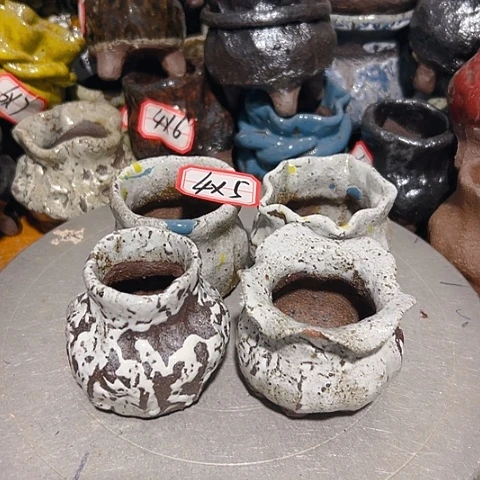 粗陶花盆手工花盆制作就这样