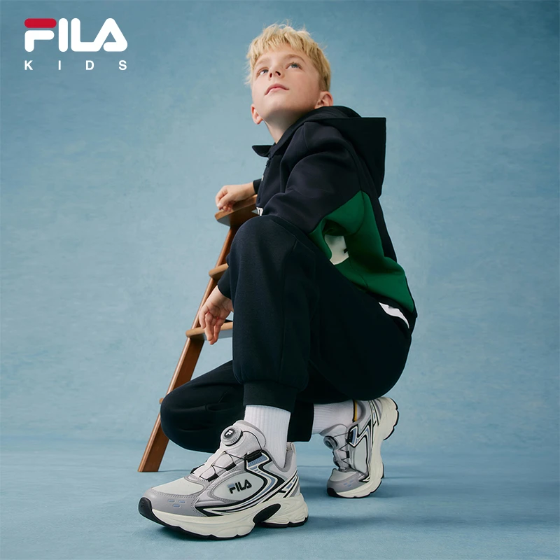 【斐乐儿童天马鞋】2025秋冬款中大童天马复古跑鞋中大童K55B541106