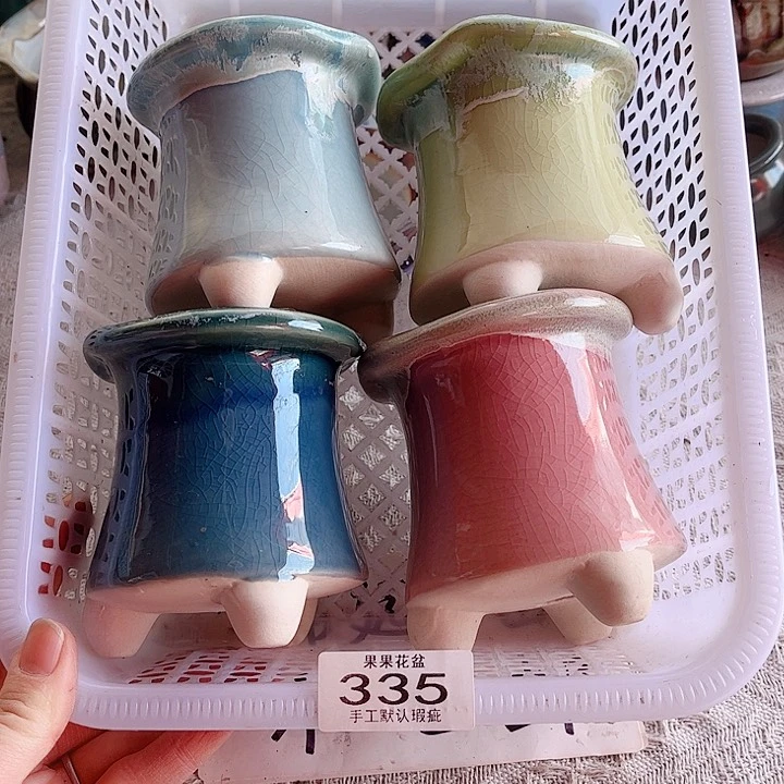 红陶陶瓷多肉花盆335