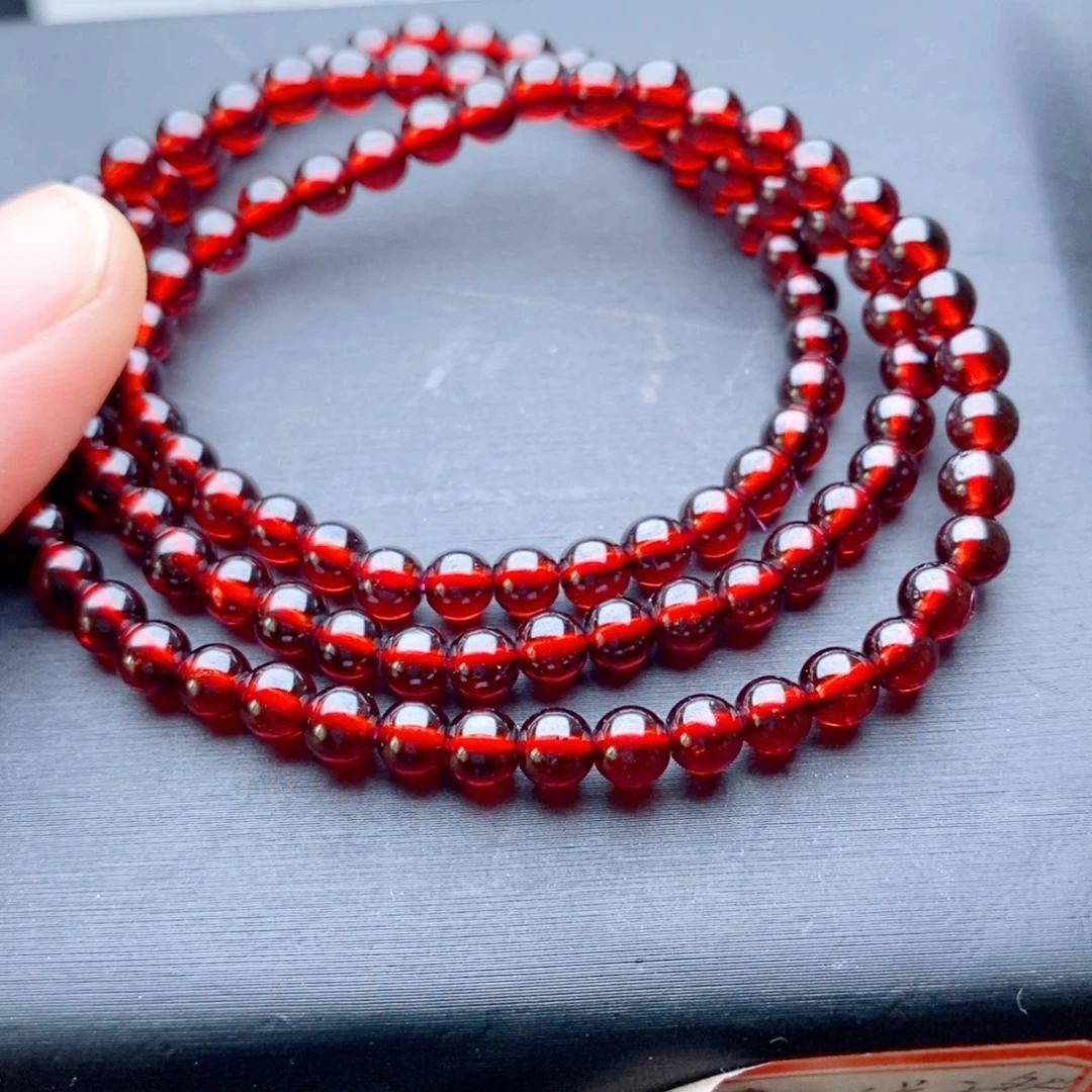 手链石榴石未镶嵌天然大漏