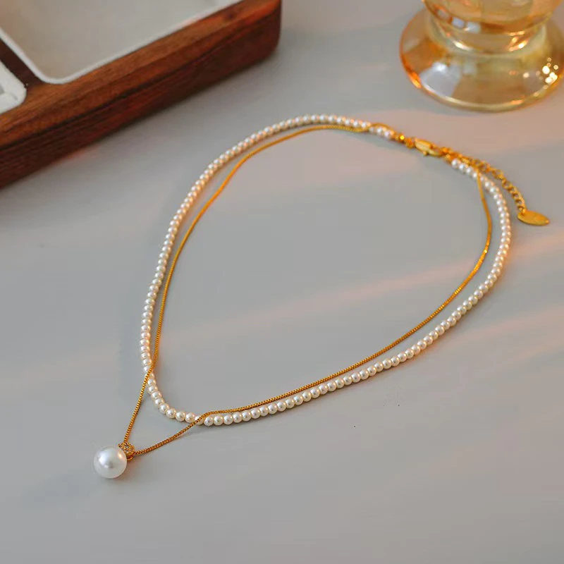 铜合金项链 法式高级项链015