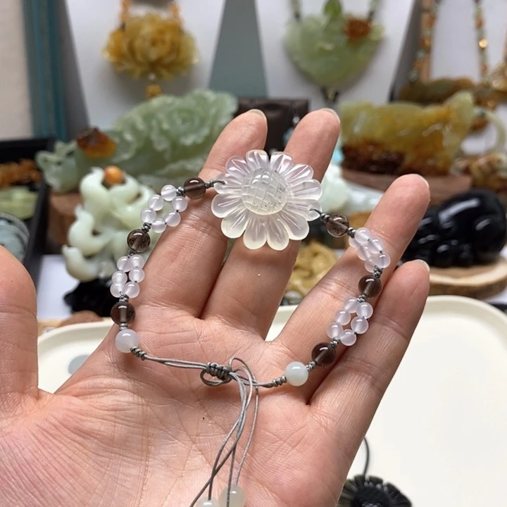 蛇纹石玉未镶嵌手链