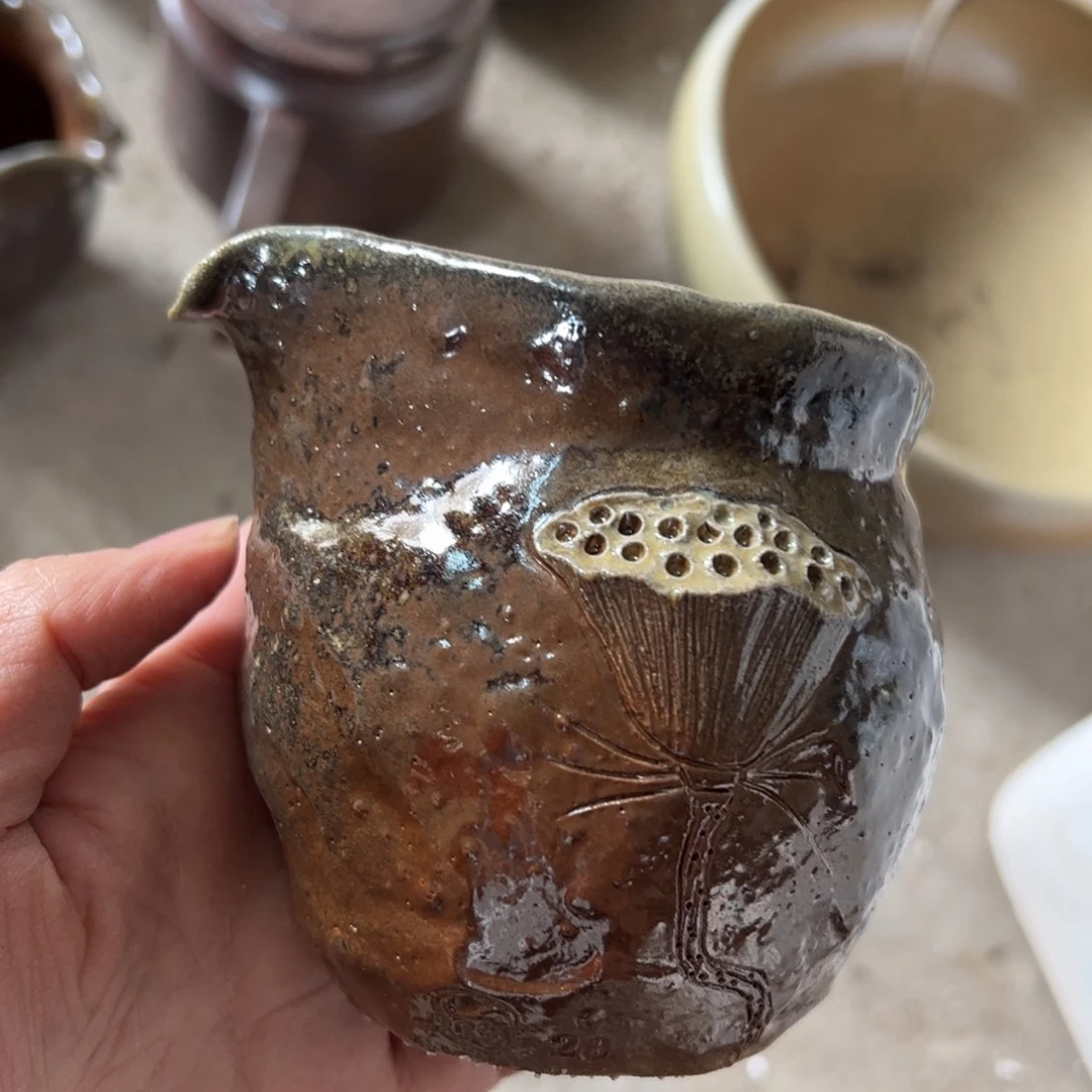 贵台龙窑柴烧茶杯A45