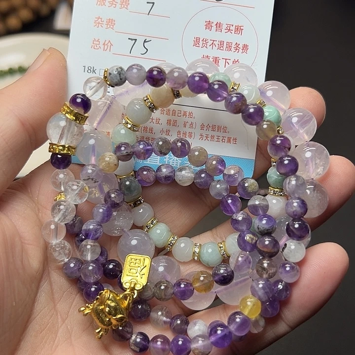 @***狼翡翠未镶嵌手链翡翠手串翡翠手串
