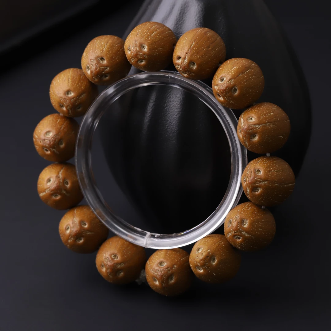 S9682【火箭鼠】深清小眼厚壁紫金鼠懒人单圈文玩手串