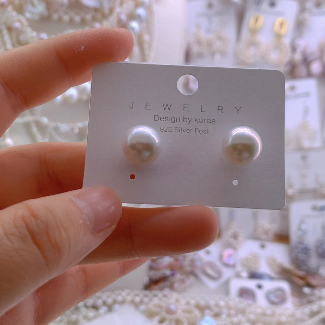淡水珍珠未镶嵌耳钉