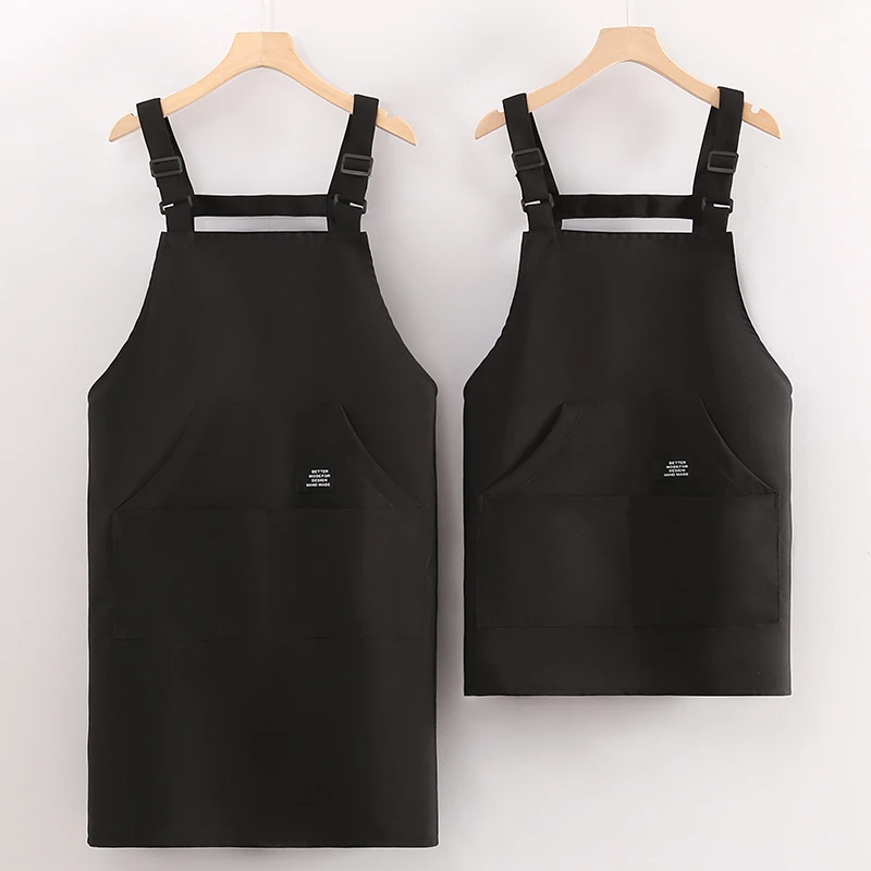 防油围裙厨房专用定制印字餐饮用防污耐脏耐磨成人女防泼水工作服