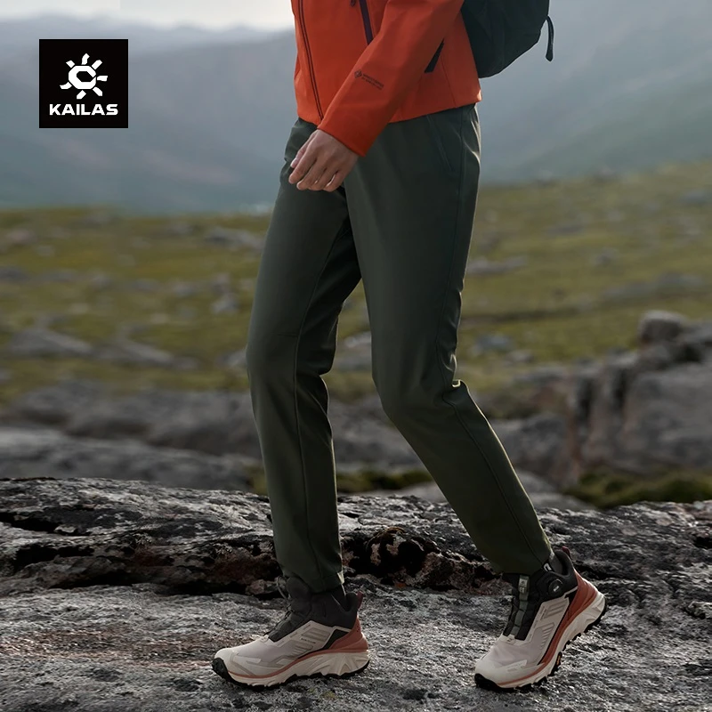 KAILAS凯乐石洛克PLUS软壳裤防风透汽加绒保暖户外徒步裤女款