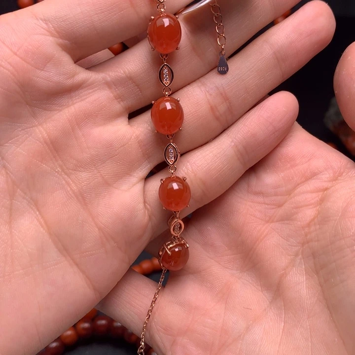 南红玛瑙手链未镶嵌多样性发一件