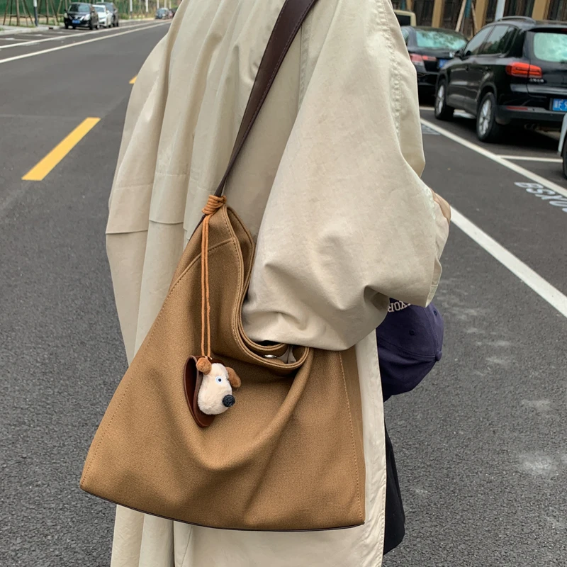 秋冬简约百搭托特包2025新款潮流网红时尚气质单肩包通勤手提包女