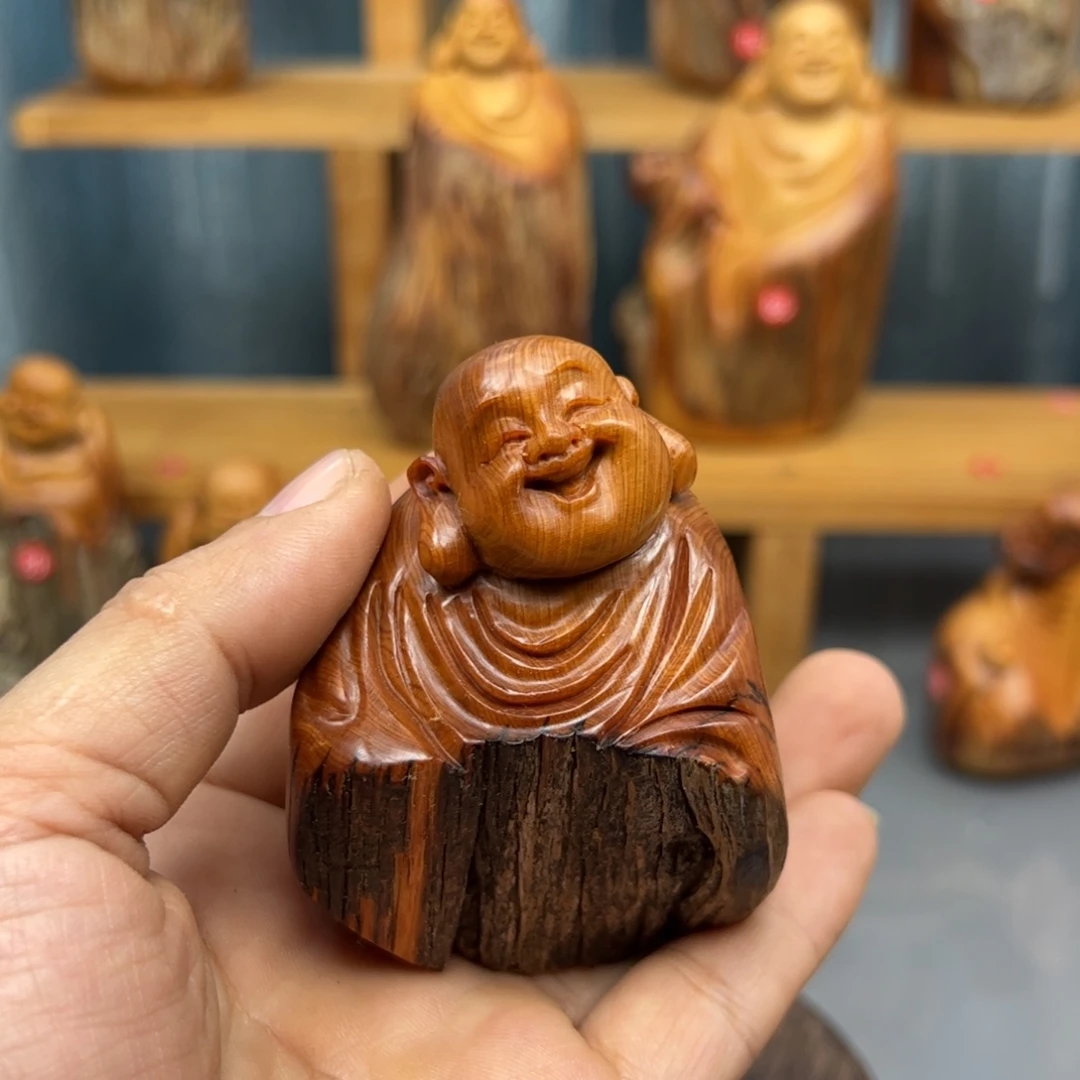 不***忆木崖柏木摆件手把件