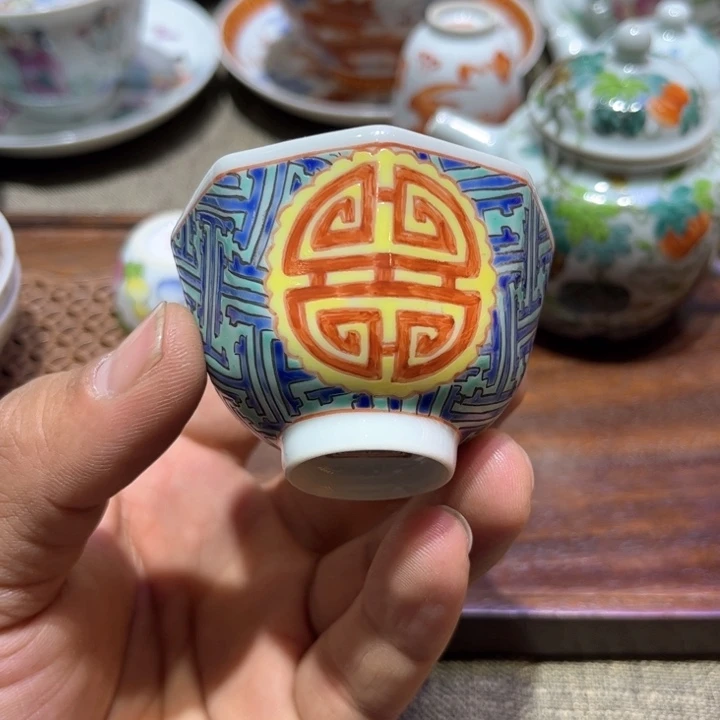 纯手绘精品盖碗杯