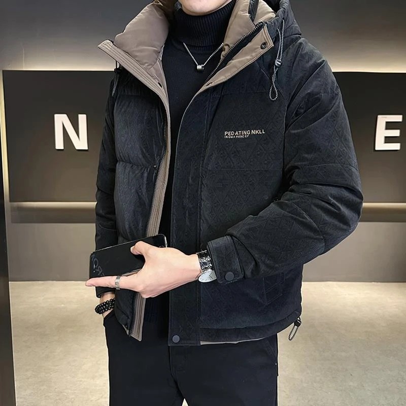 【CUFK专柜正品】冬季2025新款潮牌痞帅高级感连帽加厚皮衣外套冬天